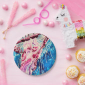 クラゲの水彩画 海の芸術 ペーパープレート (パーティー)