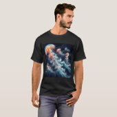 クラゲの水彩画 Tシャツ (正面フル)
