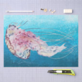 クラゲの水彩 薄葉紙 (クラフト)
