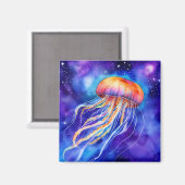 クラゲの海抽象芸術 マグネット (正面/裏面)