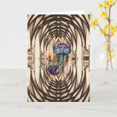 クラゲの神すごい社 カード (黄色い花)