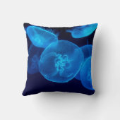 クラゲの群れの撮影をクローズアップする クッション (裏面)