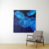 クラゲの群れの撮影をクローズアップする タペストリー (インサイチュ)