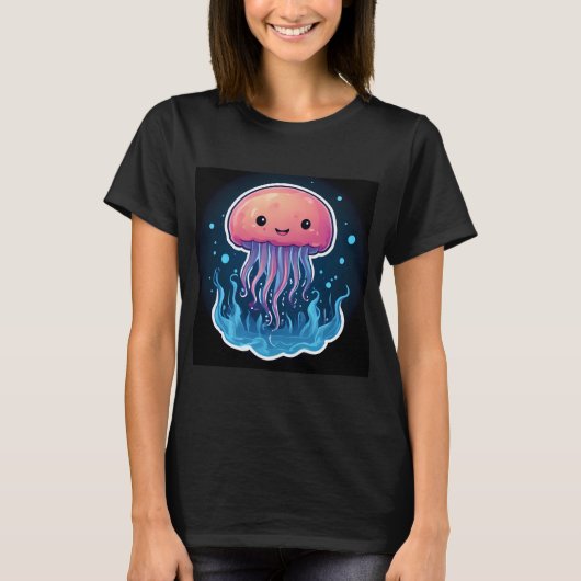 クラゲの芸術 Tシャツ (正面)