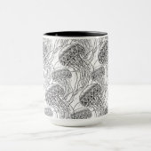 クラゲの落書き マグカップ (中央)