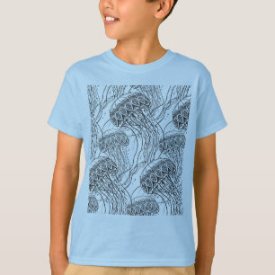 クラゲの落書き Tシャツ