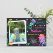 クラゲの誕生日の招待ザシー招待状 招待状 (スタンド正面)