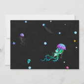 クラゲの誕生日の招待ザシー招待状 招待状 (裏面)