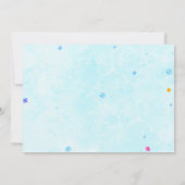 クラゲの誕生日招待状 海の中の招待状 招待状 (裏面)