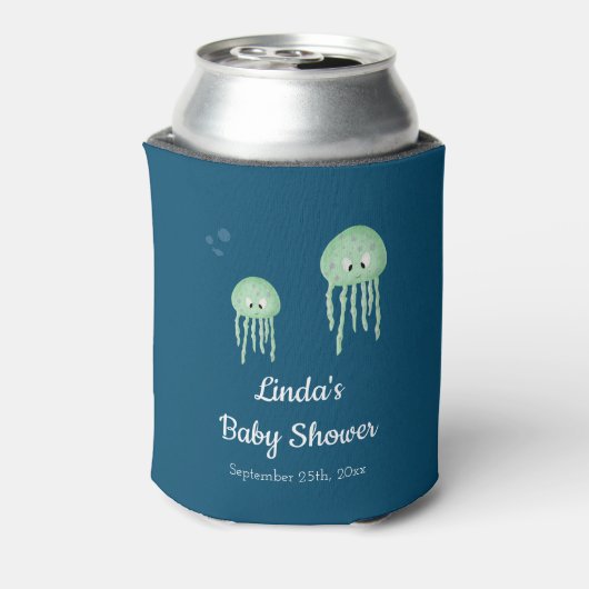 クラゲの赤ちゃん男女兼用シャワーの下で 缶クーラー (缶裏面)