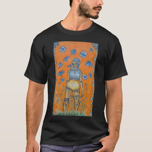 クラゲの間に立つ Tシャツ (正面)