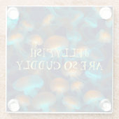 クラゲは本当に可愛い ガラスコースター (裏面)