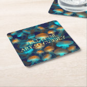 クラゲは本当に可愛い スクエアペーパーコースター (アングル)