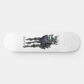クラゲまたはシャンデリアUFOまたはUAP スケートボード (横)