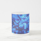 クラゲイン深いブルーシー フロストグラスマグカップ (中央)