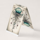 クラゲエレガンス： Tシャツのデザインインスパイア(Oc) 名刺 (裏面)