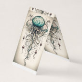 クラゲエレガンス： Tシャツのデザインインスパイア(Oc) 名刺 (正面)