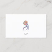 クラゲエレガントイラストレーション付き名刺 名刺 (裏面)