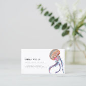 クラゲエレガントイラストレーション付き名刺 名刺 (スタンド正面)