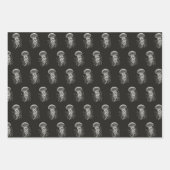 クラゲオンブラック ラッピングペーパーシート (正面2)