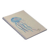 クラゲカバー付きスパイラルノート ノートブック (右側)