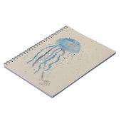 クラゲカバー付きスパイラルノート ノートブック (左側)