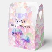 クラゲカラフルとバブル女の子ベビシャワー フェイバーボックス (オープン)