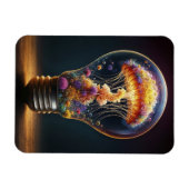 クラゲカラフルランプ夢のような海魔法 マグネット (横)