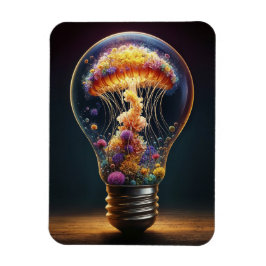 クラゲカラフルランプ夢のような海魔法 マグネット