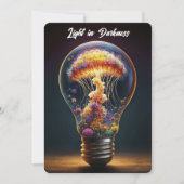 クラゲカラフルランプ夢のような海魔法 招待状 (正面)