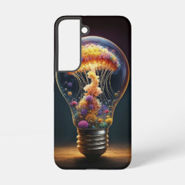 クラゲカラフルランプ夢のような海魔法 SAMSUNG GALAXY S22ケース