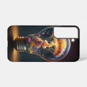 クラゲカラフルランプ夢のような海魔法 SAMSUNG GALAXYケース (裏面横)