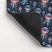 クラゲカラフル海マウスパッド – シお洒落ー マウスパッド (コーナー)