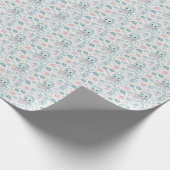 クラゲキュートベビーパステルウォーターカラーパターン ラッピングペーパー (角)