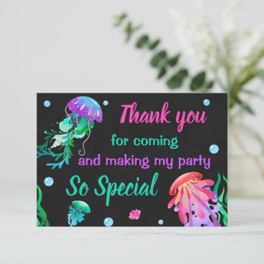 クラゲサンキューカードクラゲありがとうございました サンキューカード (スタンド正面)