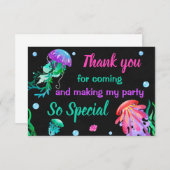 クラゲサンキューカードクラゲありがとうございました サンキューカード (正面/裏面)