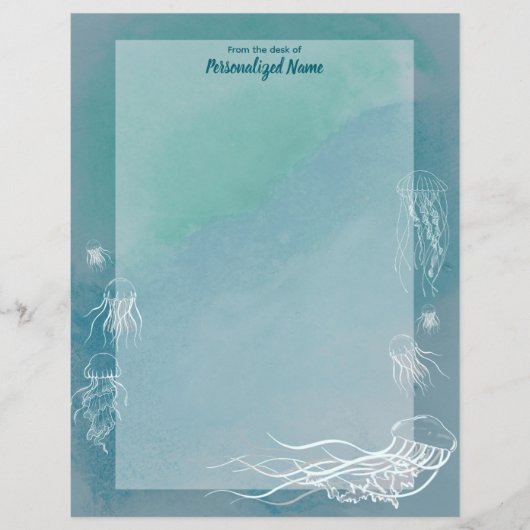 クラゲジーブアンライン紙シート (正面)