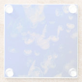 クラゲスイミングビーチデコールガラスコースター ガラスコースター (裏面)