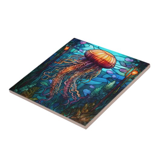 クラゲセラミックタイル タイル (側面)