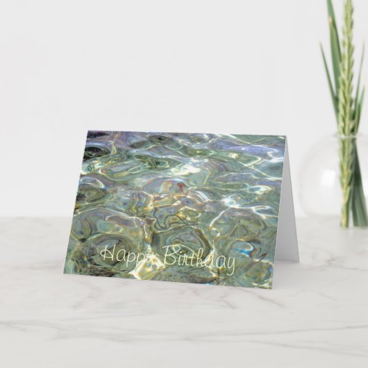 クラゲハッピーバースデーカード カード (正面)