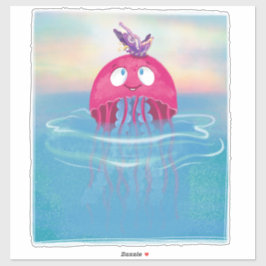 クラゲバタフライフレンズキッズルーム シール