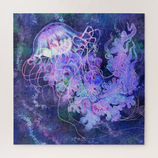 クラゲパズル絵画- s ジグソーパズル (縦)