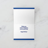 クラゲパーソナライズされたハッピーバースデーカード サンキューカード (内部)