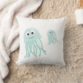 クラゲママとベビー クッション (ブランケット)