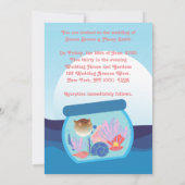 クラゲ人魚レイダイバーアクアリウム結婚ズ 招待状 (裏面)