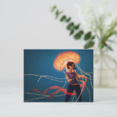 クラゲ傘 ポストカード (スタンド正面)