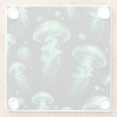 クラゲ光 ガラスコースター (裏面)