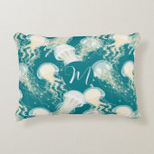 クラゲ入り青海夏シーズンモノグラム アクセントクッション (正面)