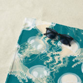 クラゲ入り青海夏シーズンモノグラム ビーチタオル (インサイチュ)