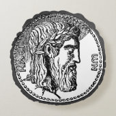 クラゲ及びゼウス ラウンドクッション (正面)